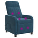 Massage Recliner Blauw fluweel