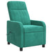 Massage Recliner Turquoise fluweel
