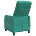 Massage Recliner Turquoise fluweel