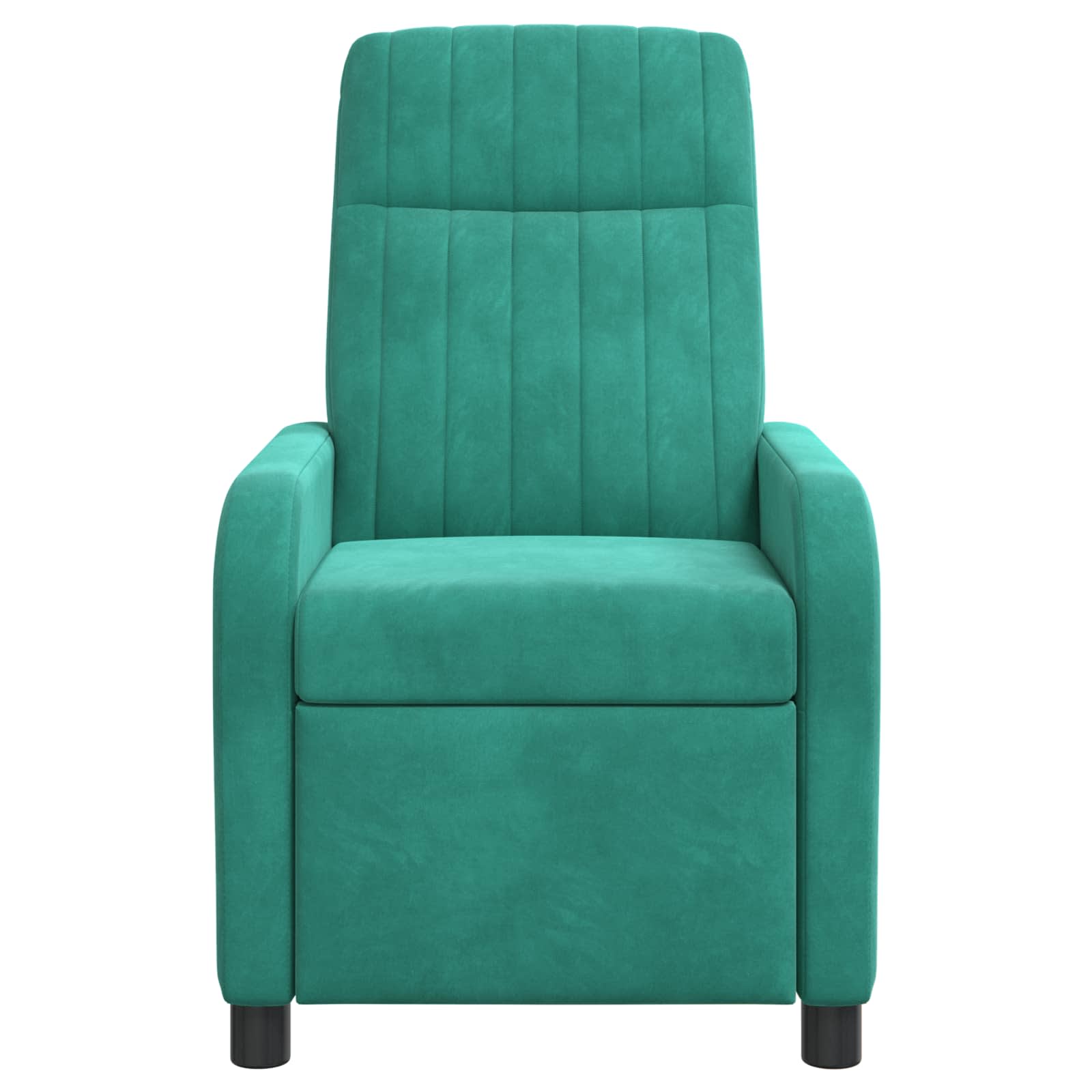 Massage Recliner Turquoise fluweel