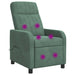 Massage Recliner Zeegroen fluweel