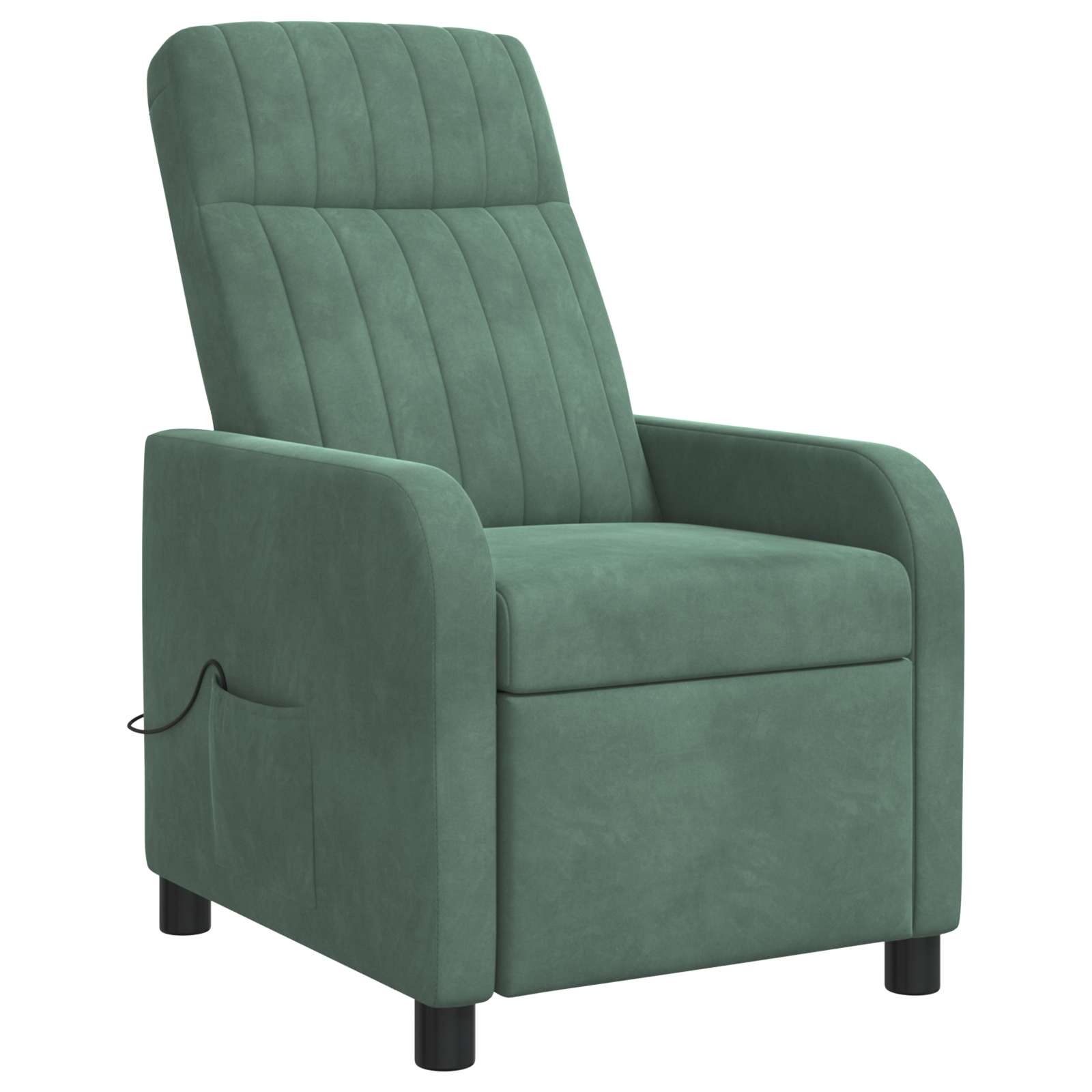 Massage Recliner Zeegroen fluweel