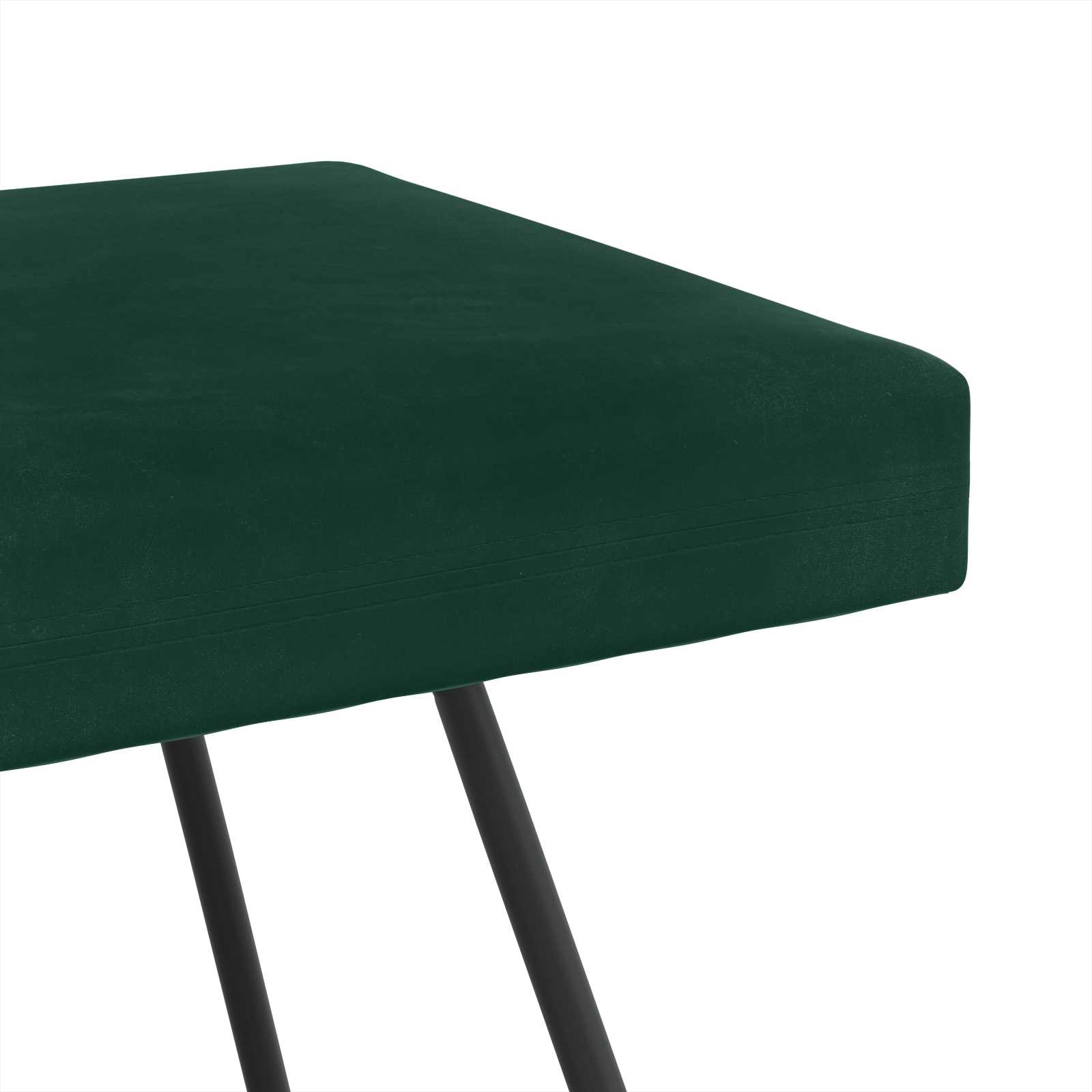 Bank Donkergroen 80 x 40 x 45 cm fluweel