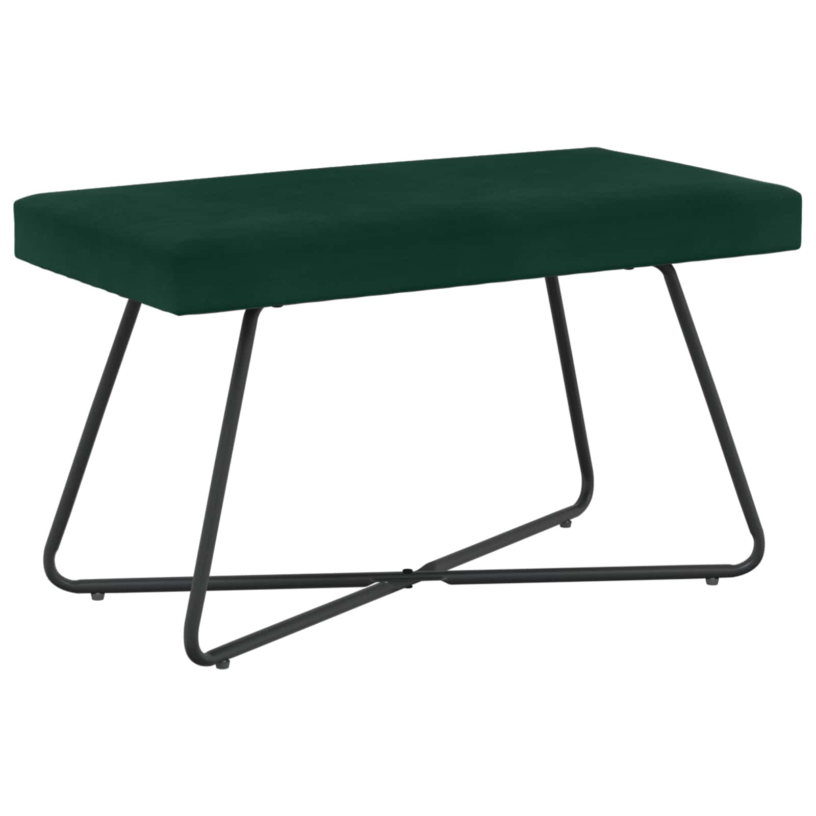 Bank Donkergroen 80 x 40 x 45 cm fluweel