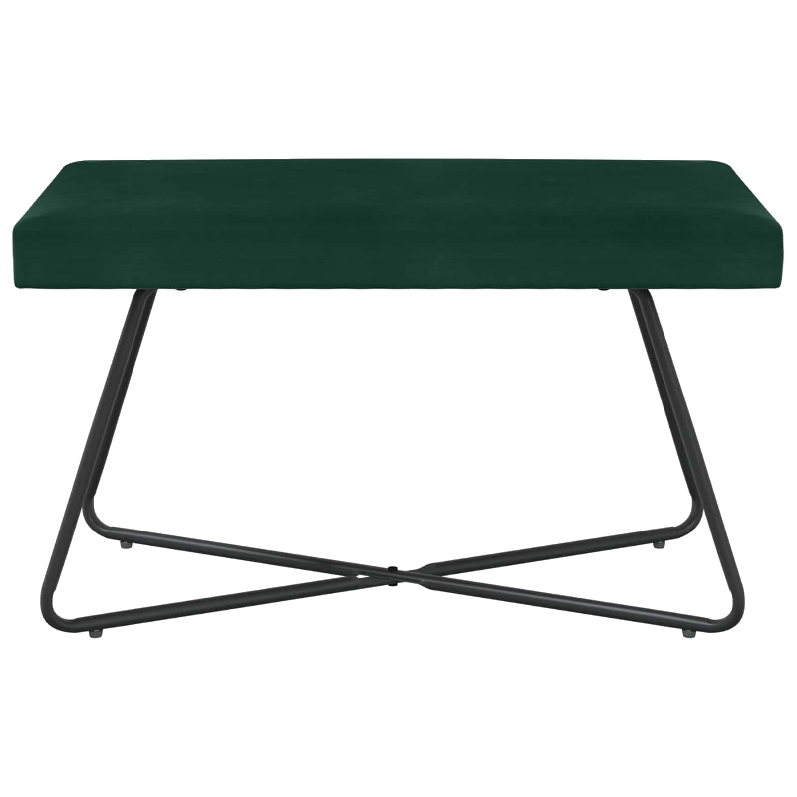 Bank Donkergroen 80 x 40 x 45 cm fluweel