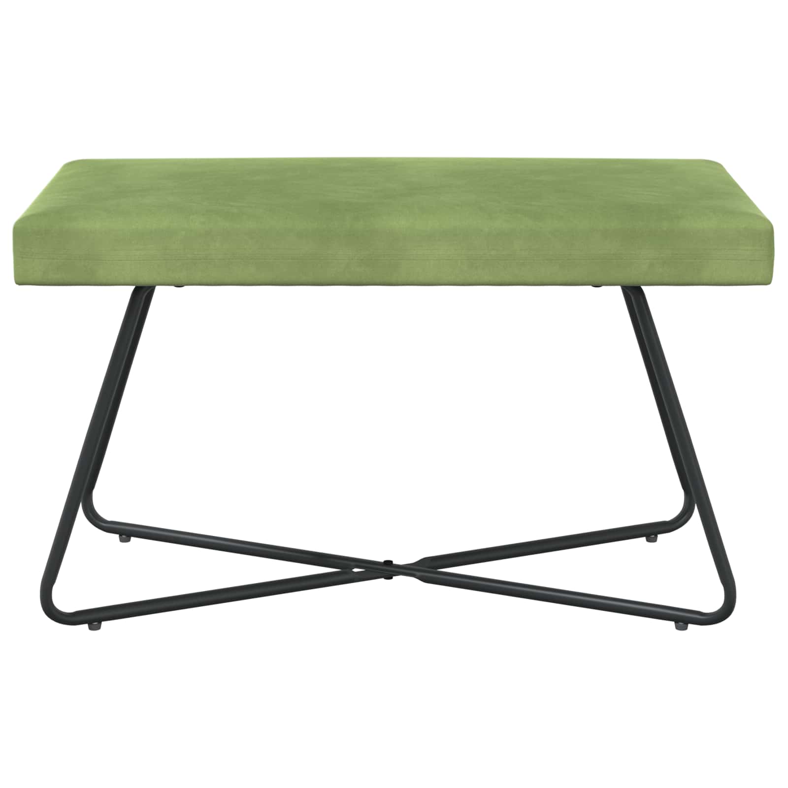 Bank Lichtgroen 80 x 40 x 45 cm fluweel