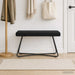 Bank Zwart 80 x 40 x 45 cm fluweel