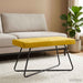 Bank Geel 80 x 40 x 45 cm fluweel