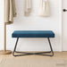 Bank Blauw 80 x 40 x 45 cm fluweel