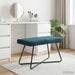 Bank Blauw 80 x 40 x 45 cm fluweel