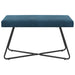 Bank Blauw 80 x 40 x 45 cm fluweel