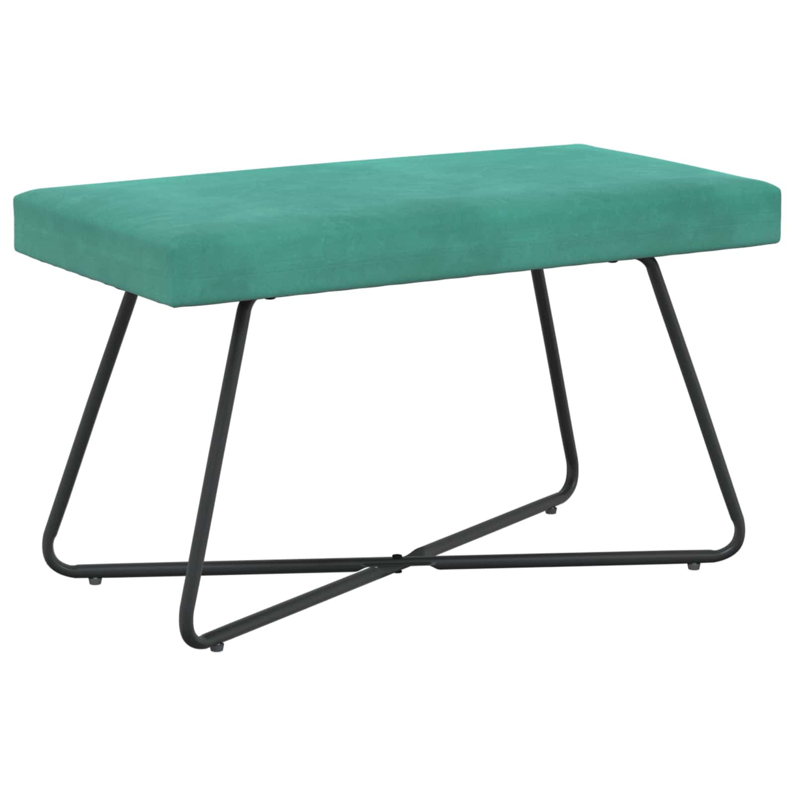 Bank Turquoise 80 x 40 x 45 cm fluweel
