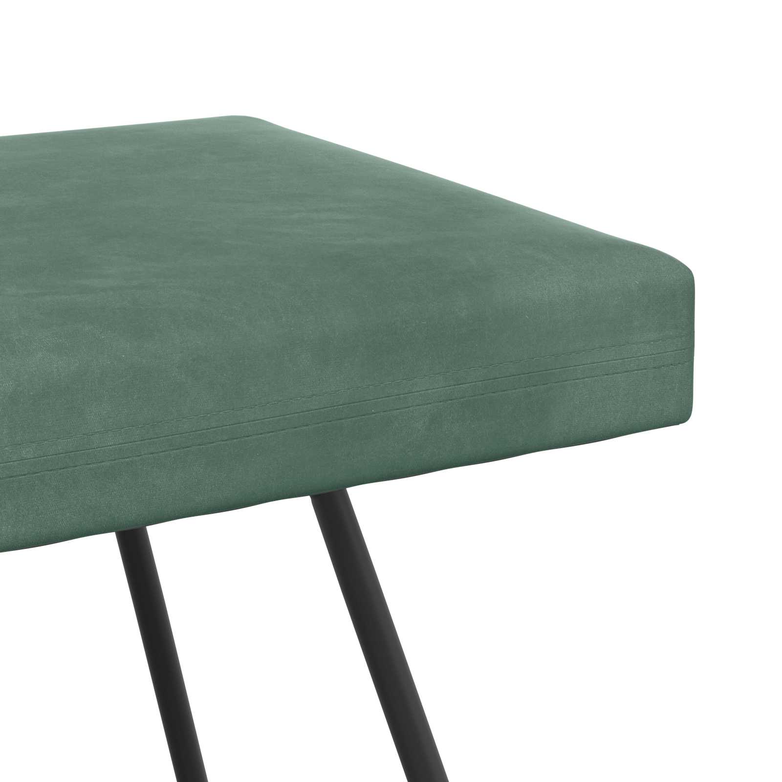 Bank Zeegroen 80 x 40 x 45 cm fluweel