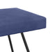 Bank Politieblauw 80 x 40 x 45 cm fluweel