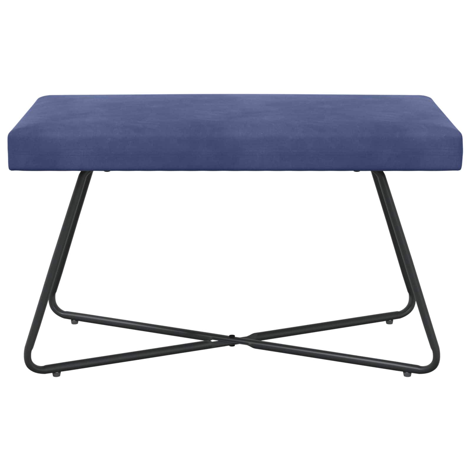 Bank Politieblauw 80 x 40 x 45 cm fluweel