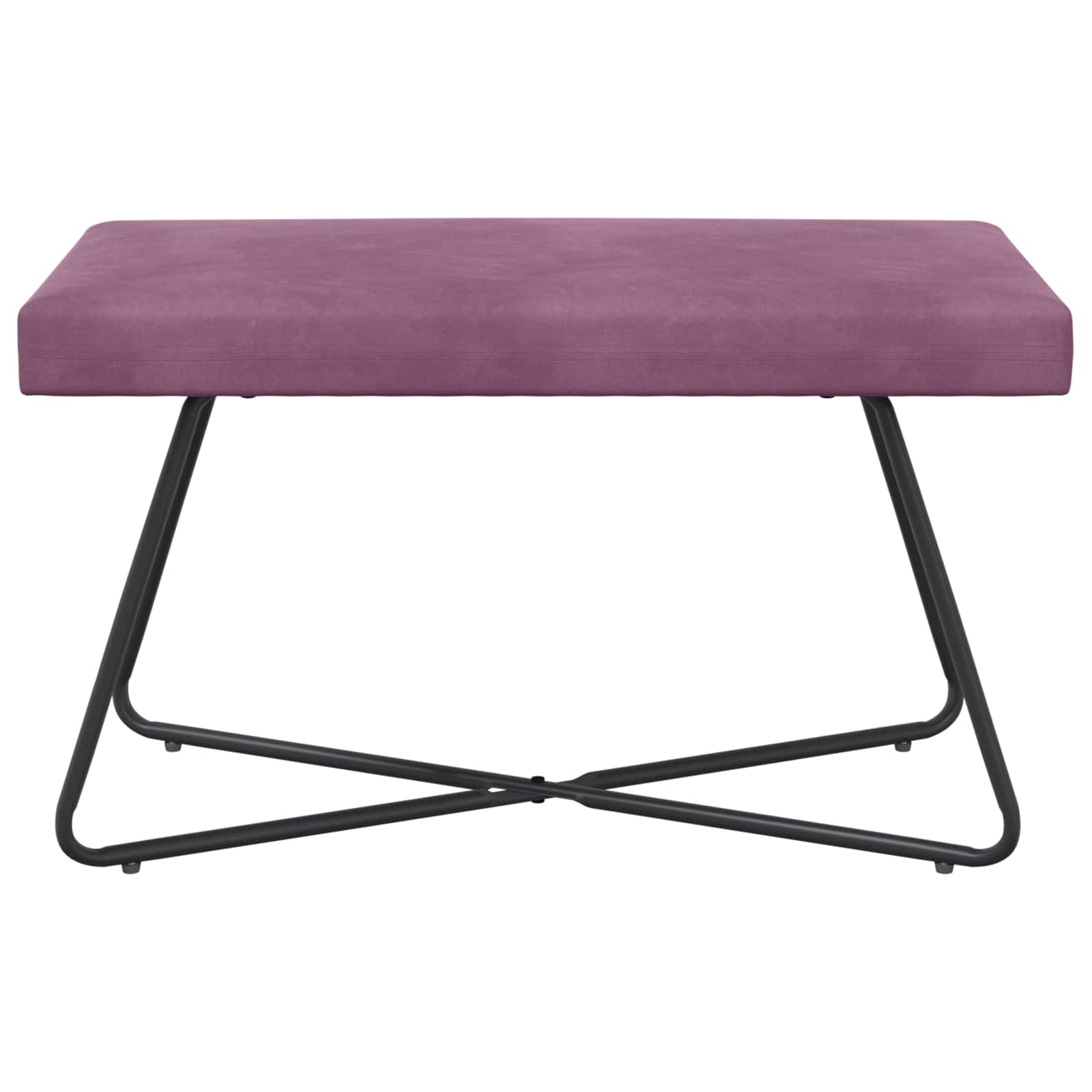 Bank Paars 80 x 40 x 45 cm fluweel