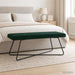 Bank Donkergroen 110 x 40 x 45 cm fluweel