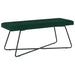 Bank Donkergroen 110 x 40 x 45 cm fluweel
