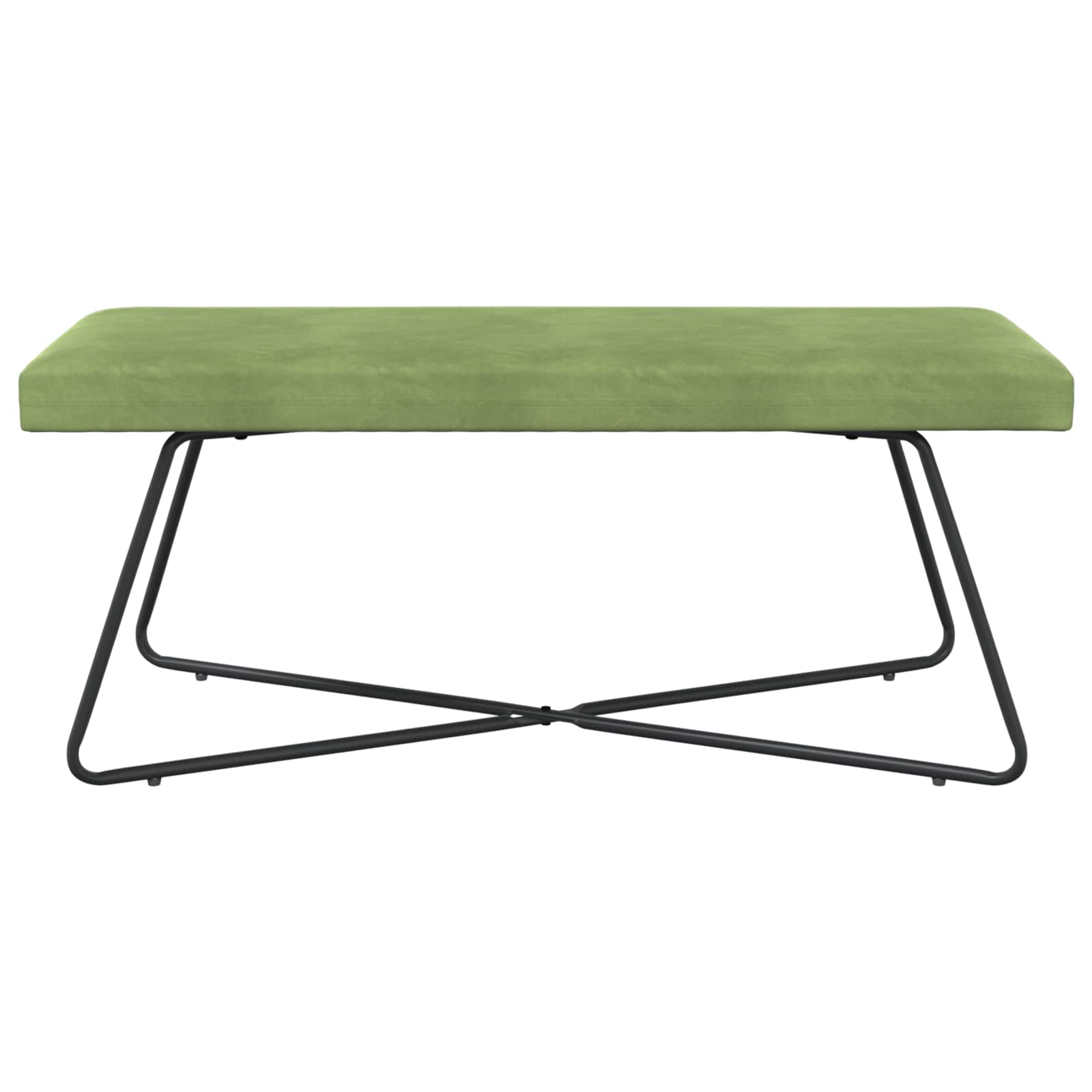 Bank Lichtgroen 110 x 40 x 45 cm fluweel
