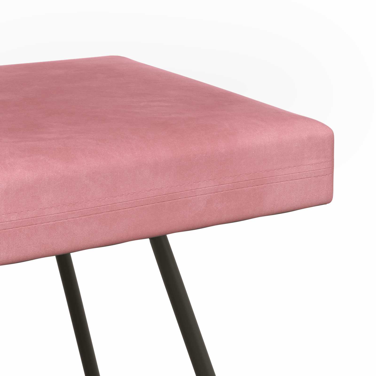 Bank Roze 110 x 40 x 45 cm fluweel