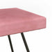 Bank Roze 110 x 40 x 45 cm fluweel