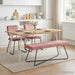Bank Roze 110 x 40 x 45 cm fluweel