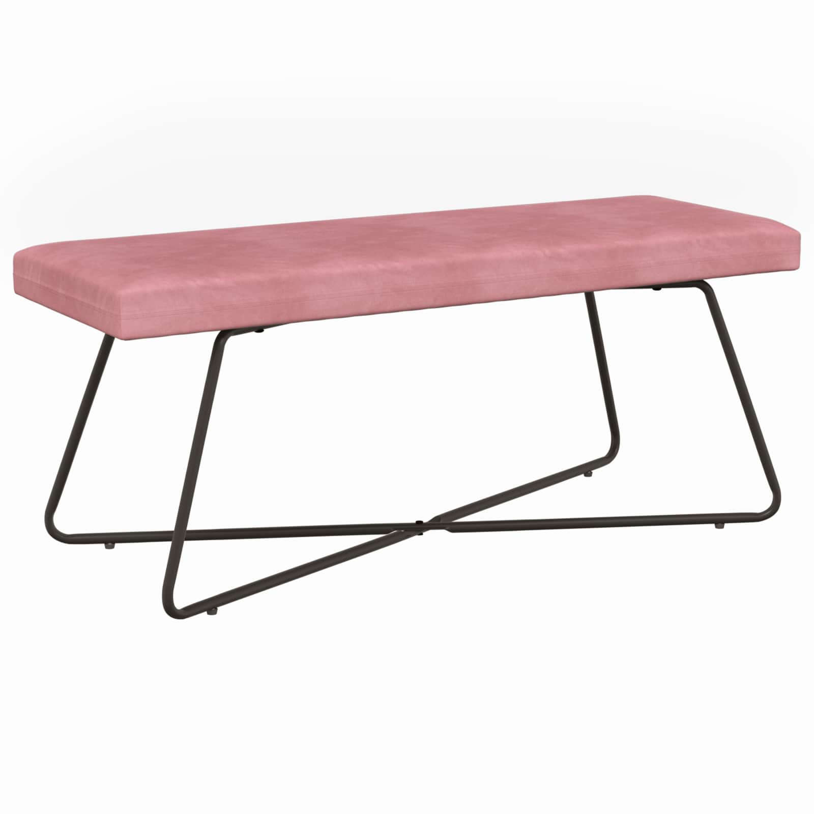 Bank Roze 110 x 40 x 45 cm fluweel