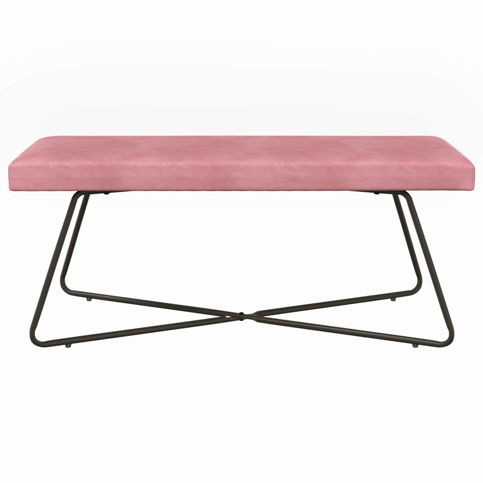 Bank Roze 110 x 40 x 45 cm fluweel