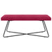Bank Wijnrood 110 x 40 x 45 cm fluweel