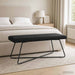 Bank Zwart 110 x 40 x 45 cm fluweel