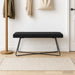 Bank Zwart 110 x 40 x 45 cm fluweel