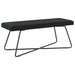 Bank Zwart 110 x 40 x 45 cm fluweel