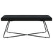 Bank Zwart 110 x 40 x 45 cm fluweel