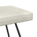 Bank Crèmekleurig 110 x 40 x 45 cm fluweel