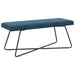 Bank Blauw 110 x 40 x 45 cm fluweel