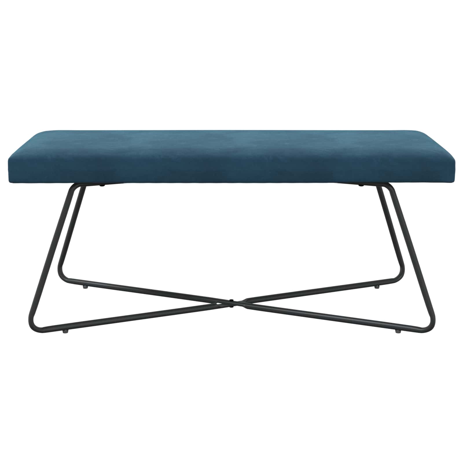 Bank Blauw 110 x 40 x 45 cm fluweel