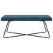 Bank Blauw 110 x 40 x 45 cm fluweel