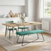 Bank Turquoise 110 x 40 x 45 cm fluweel