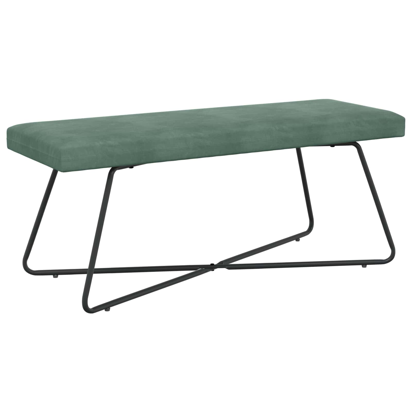 Bank Zeegroen 110 x 40 x 45 cm fluweel