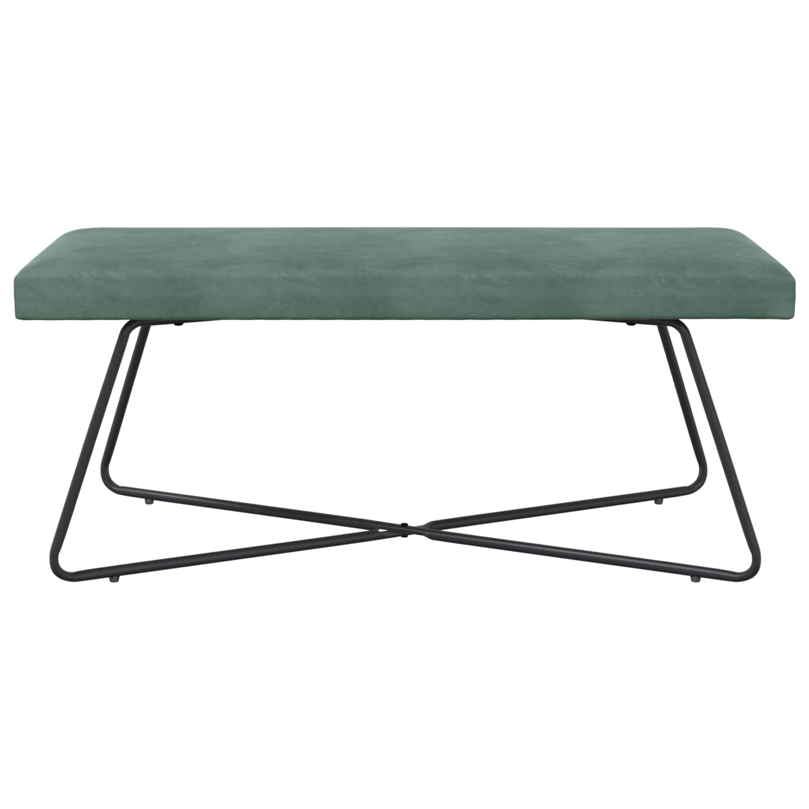Bank Zeegroen 110 x 40 x 45 cm fluweel