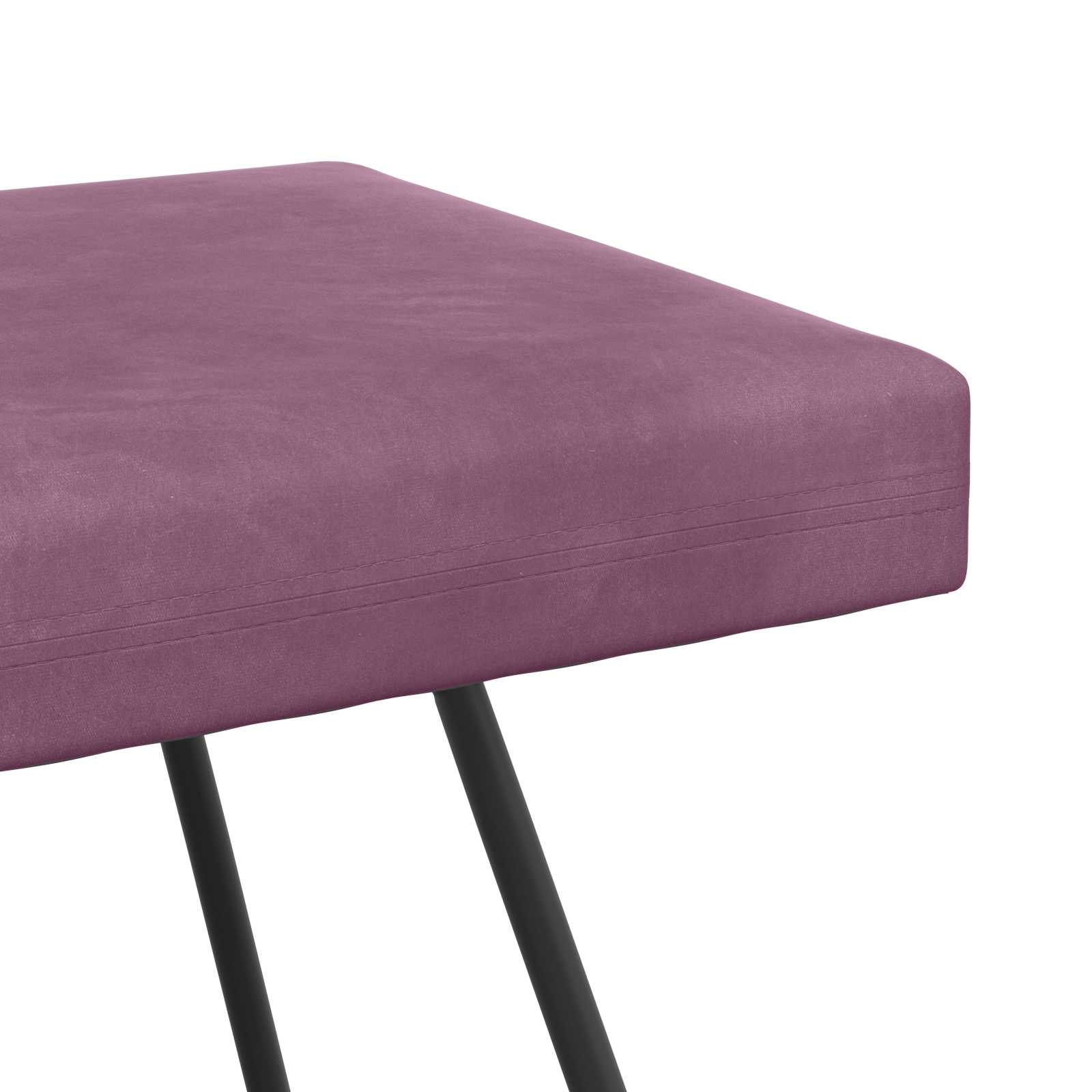 Bank Paars 110 x 40 x 45 cm fluweel