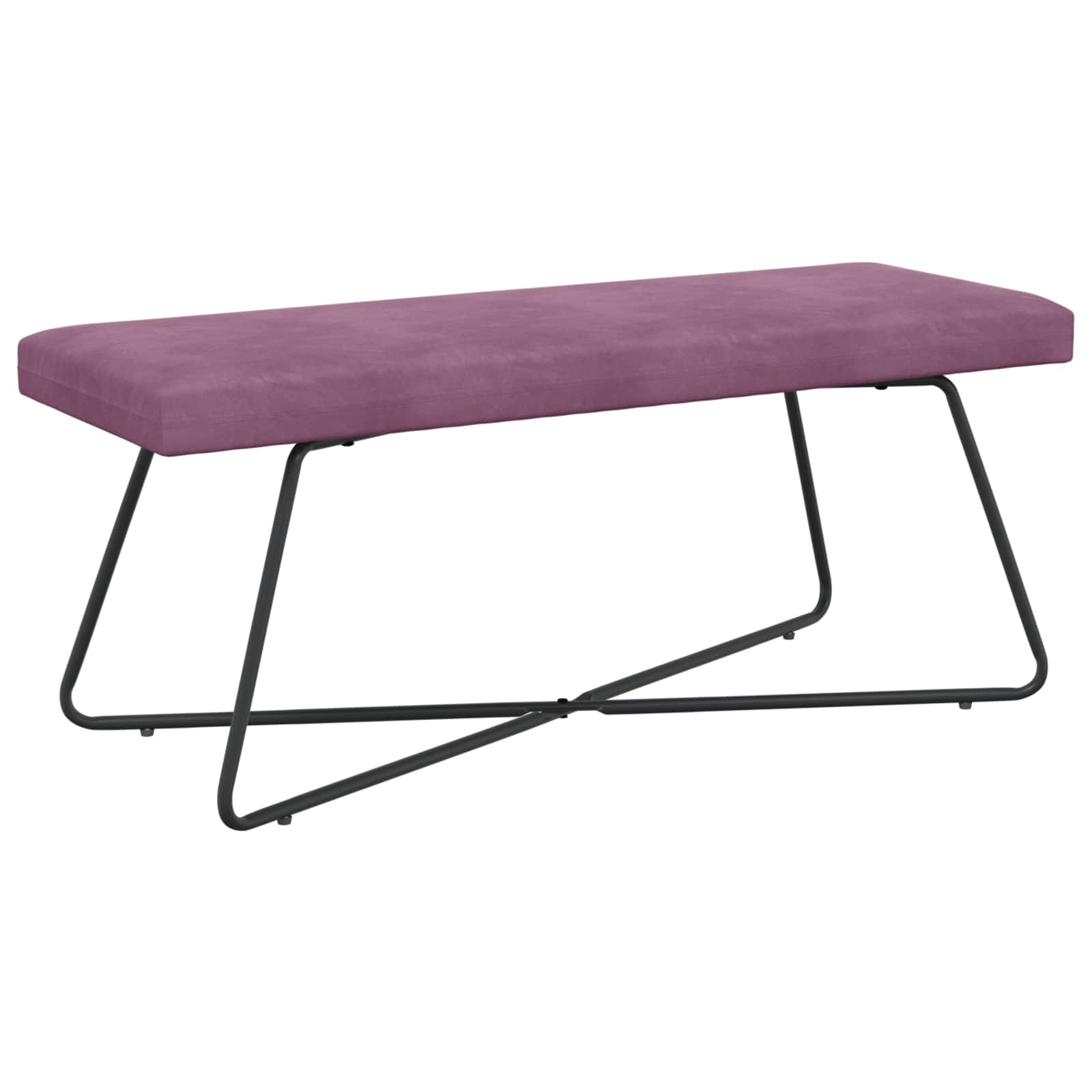 Bank Paars 110 x 40 x 45 cm fluweel