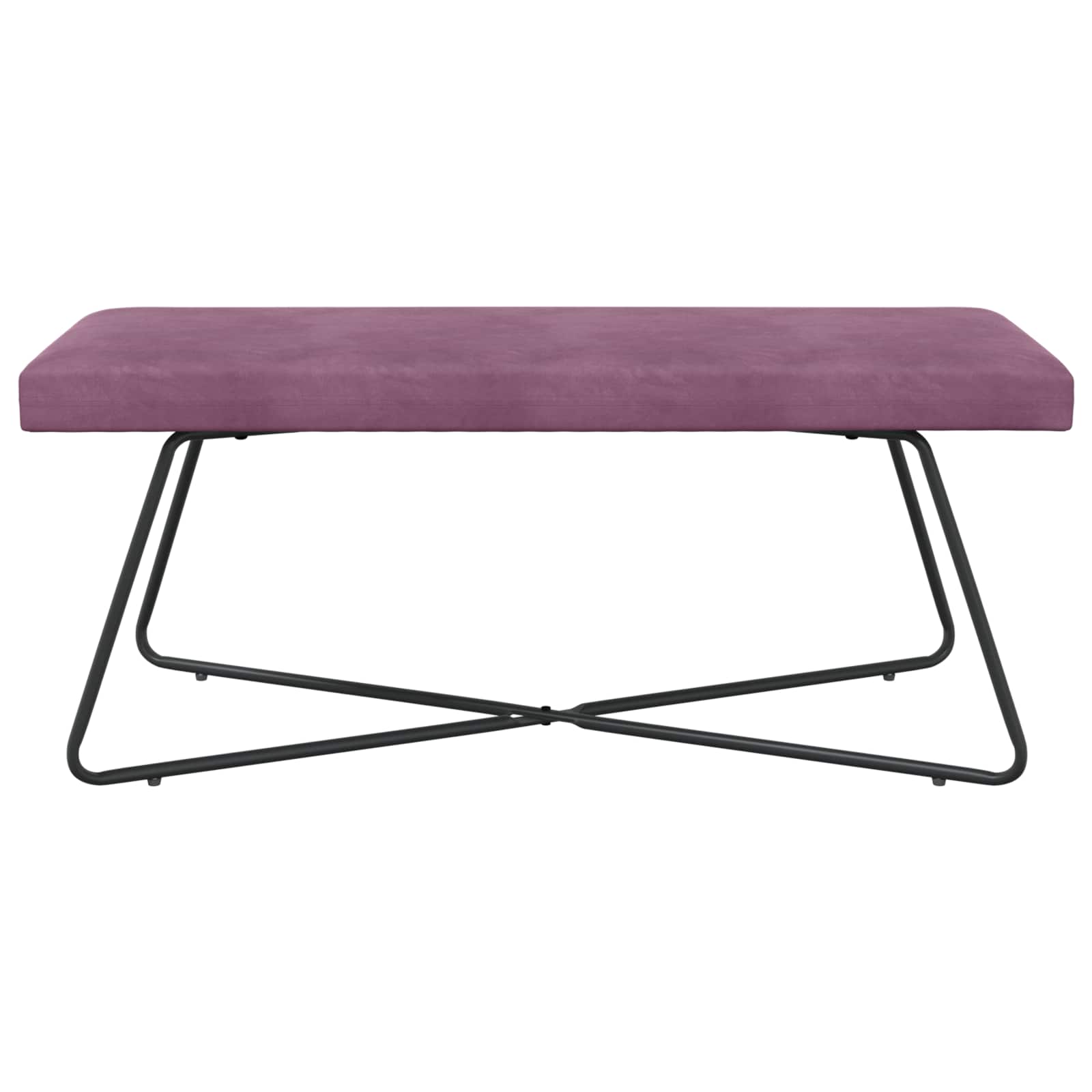 Bank Paars 110 x 40 x 45 cm fluweel