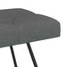 Bank met knoopverstelling Donkergrijs 80 x 40 x 46 cm Stof