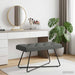 Bank met knoopverstelling Donkergrijs 80 x 40 x 46 cm Stof