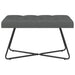 Bank met knoopverstelling Donkergrijs 80 x 40 x 46 cm Stof