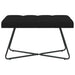 Bank met knoopverstelling Zwart 80 x 40 x 46 cm Stof