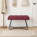 Bank met knoopverstelling Wijnrood 80 x 40 x 46 cm Stof