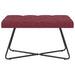 Bank met knoopverstelling Wijnrood 80 x 40 x 46 cm Stof