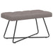 Bank met knoopverstelling Taupe 80 x 40 x 46 cm Stof